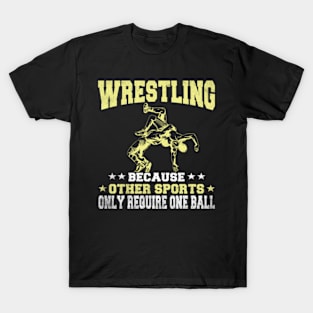 Funny Wrestling Design For Kids Men Women Wrestle Athletes T-Shirt